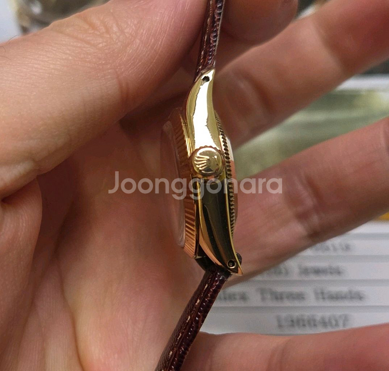 롤렉스 오이스터 퍼페츄얼 6619 18k올금통 샴골판--5