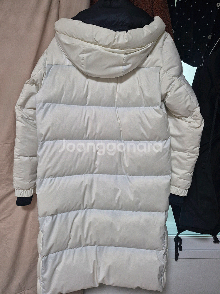 노스페이스 롱패딩(화이트 M95)--1
