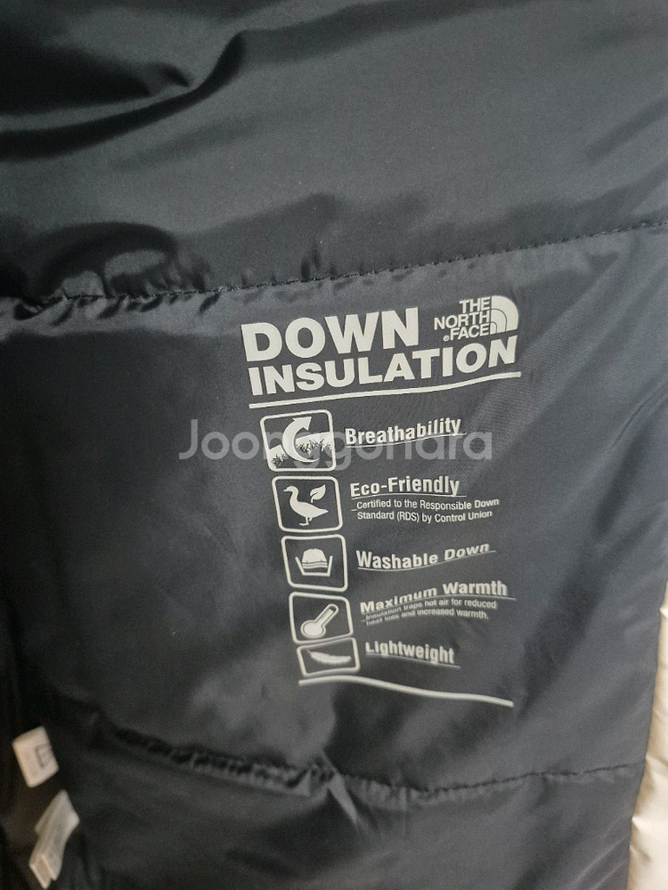 노스페이스 롱패딩(화이트 M95)--2