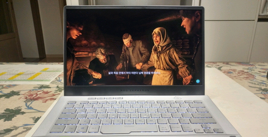 아수스 제피러스 라이젠9 고성능 게이밍 노트북/램32G,RTX3060--1