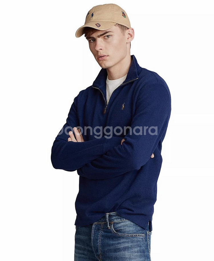 새상품 폴로랄프로렌 리브 쿼터 지퍼 풀오버--0