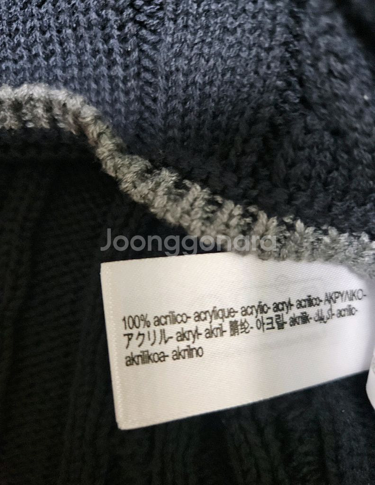 [ZARA]자라 파이핑 니트 폴로 스웨터 S--9