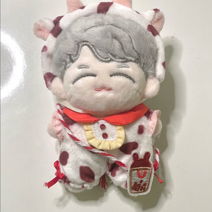 인형옷 10cm 딸기우유 버블티 젖소 우주복 옷장 솜인형 무속성