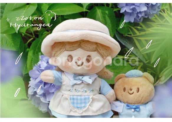 수국 한정판 molinta 무속성 모린타 몰린타 솜인형 15cm 인형옷--1