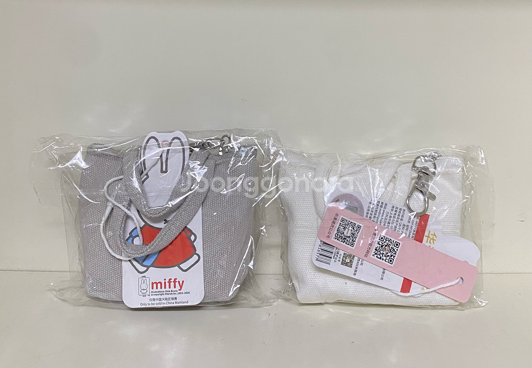 미피 캐릭터 토트백 미니 파우치 키링--1