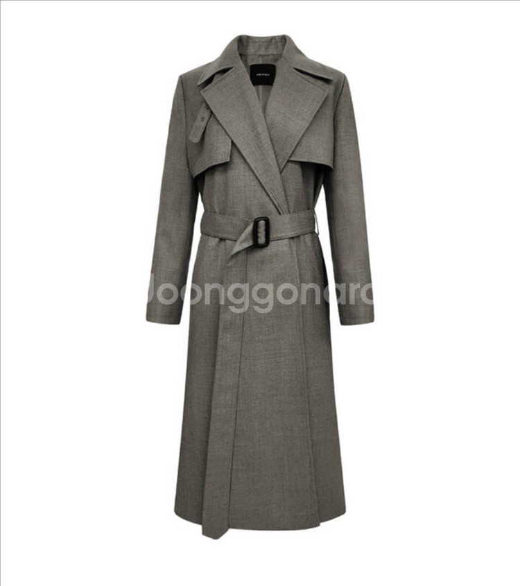 (새상품)더로랑 그레이시 클래식 울 트렌치코트 Gracy Classic Wool Trench Coat--10