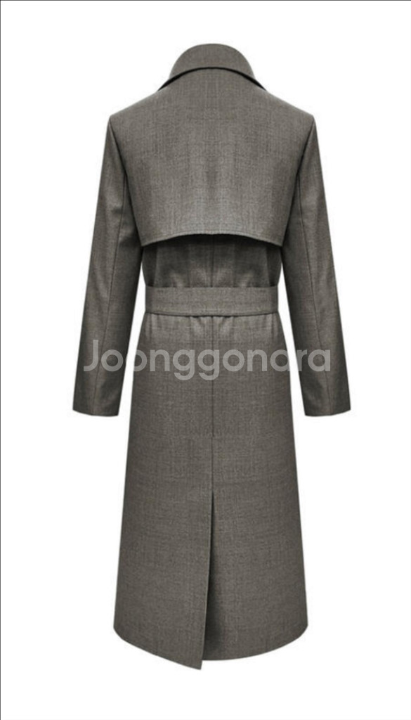 (새상품)더로랑 그레이시 클래식 울 트렌치코트 Gracy Classic Wool Trench Coat--11