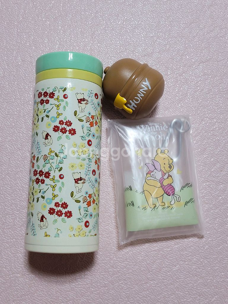 일괄)곰돌이푸 디즈니텀블러 보온병 디즈니푸우 키링파우치--0