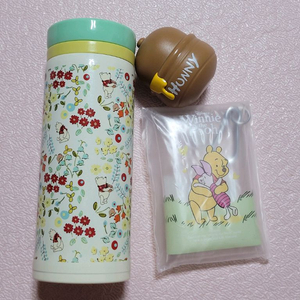 일괄)곰돌이푸 디즈니텀블러 보온병 디즈니푸우 키링파우치
