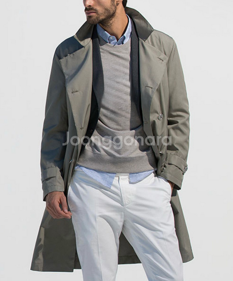 브루넬로쿠치넬리 카키 코트--1