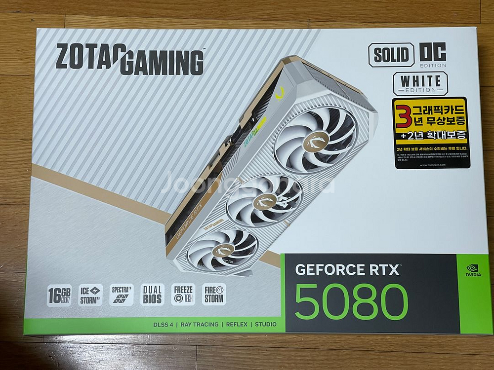 미개봉 새제품 ZOTAC 조텍 RTX 5080 RTX5080 SOLID OC White 화이트--0
