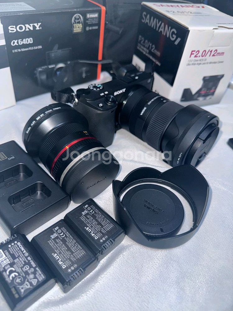 소니 A6400 미러리스 카메라 + 12mm 렌즈 세트--2