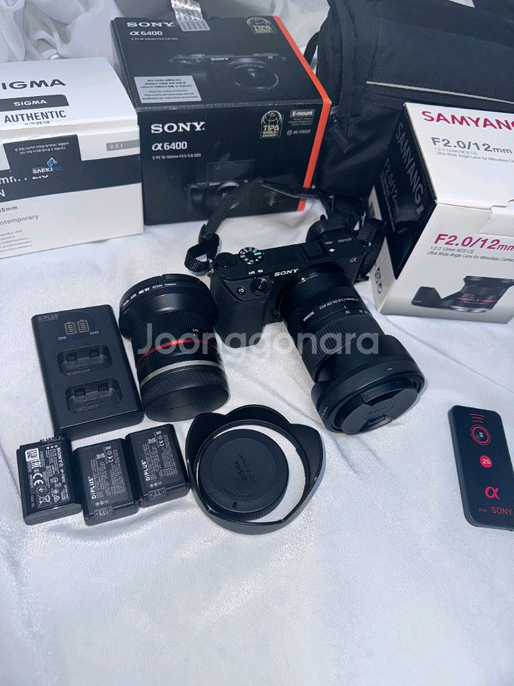 소니 A6400 미러리스 카메라 + 12mm 렌즈 세트--3