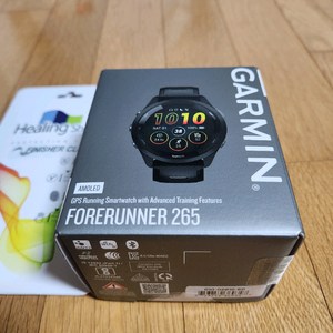 가민 포러너265 블랙 미개봉 새상품 판매합니다(보호필름 포함)