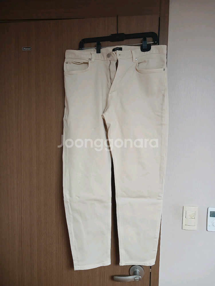 띠어리 슬림핏 베이지 진34--1