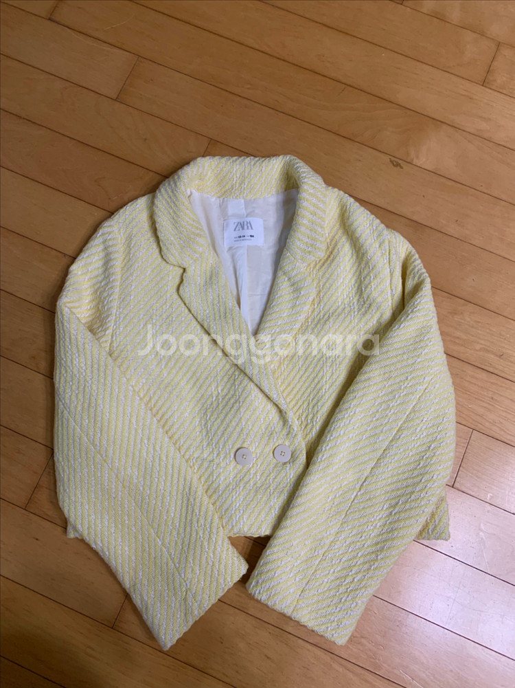 자라 트위드 자켓 164(13-14)--0