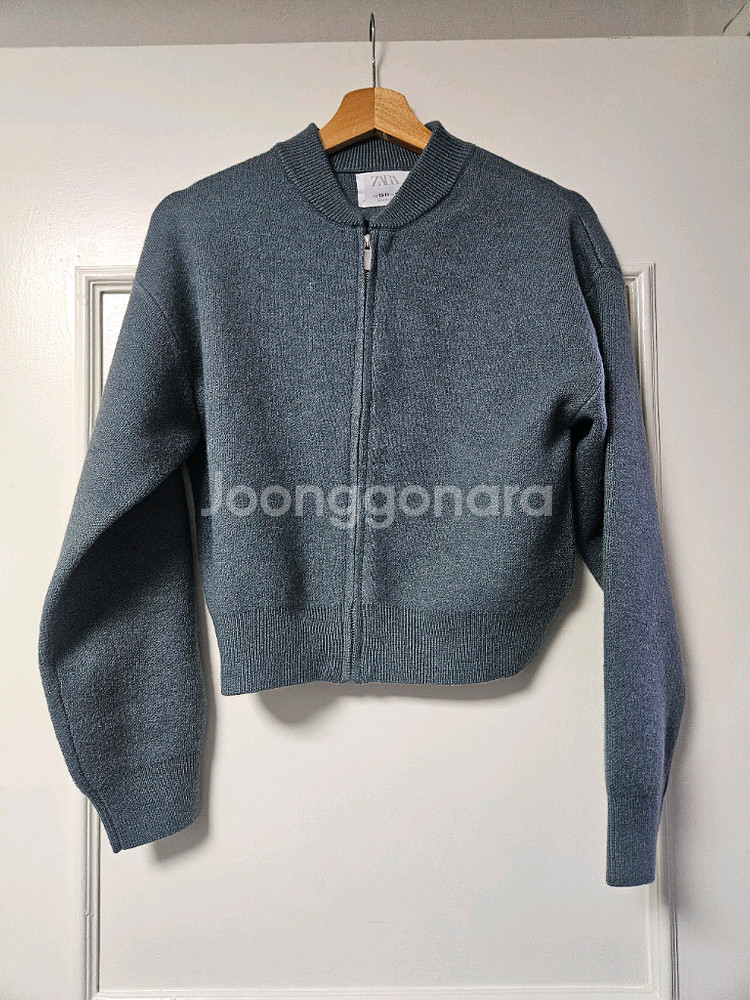 자라 zara 인디블루 니트 집업 가디건 편의점 반값 택포 32000원--0