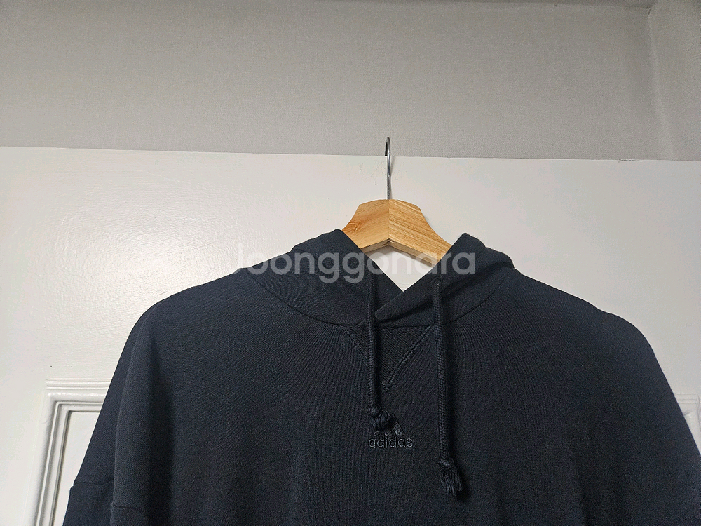 아디다스 블랙 L사이즈 빅사이즈 긴팔 후드티셔츠 편의점 반값 택포 22000원--1