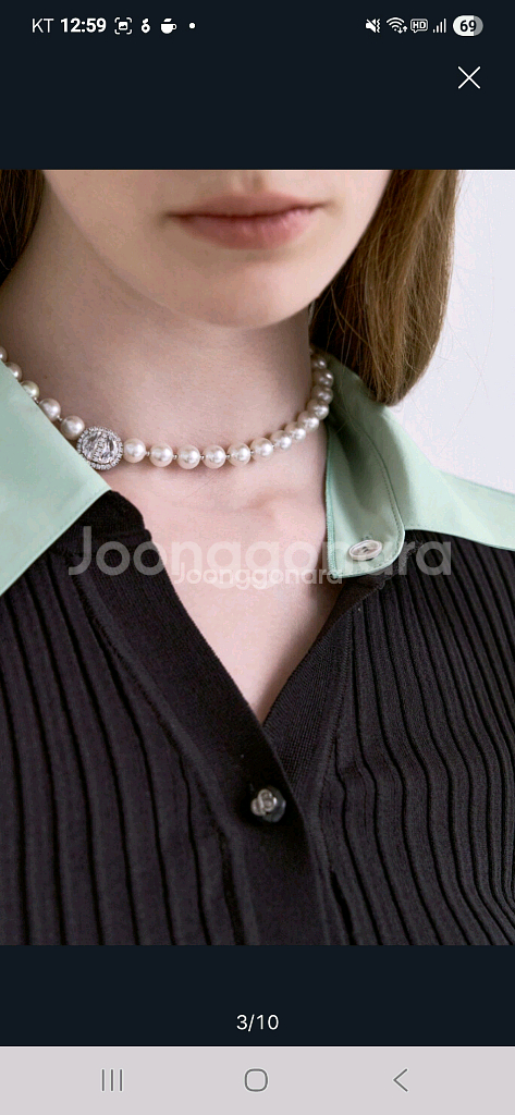 오브제 니트 가디건--1