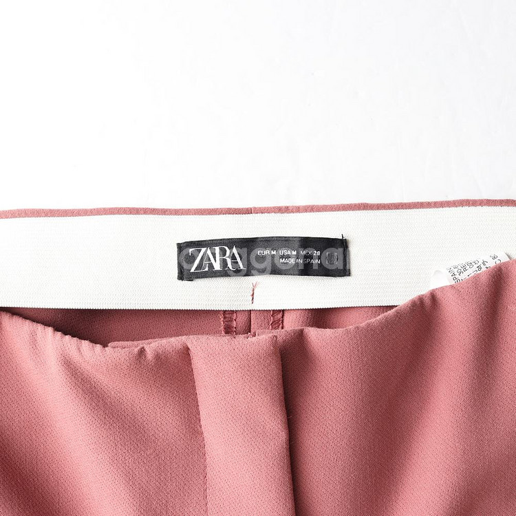 [M]자라 인디핑크 밴딩 슬랙스 바지 팬츠--5