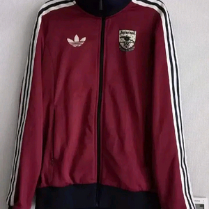 아디다스 희귀 아스날 버건디 트랙탑 저지 져지집업 95/M