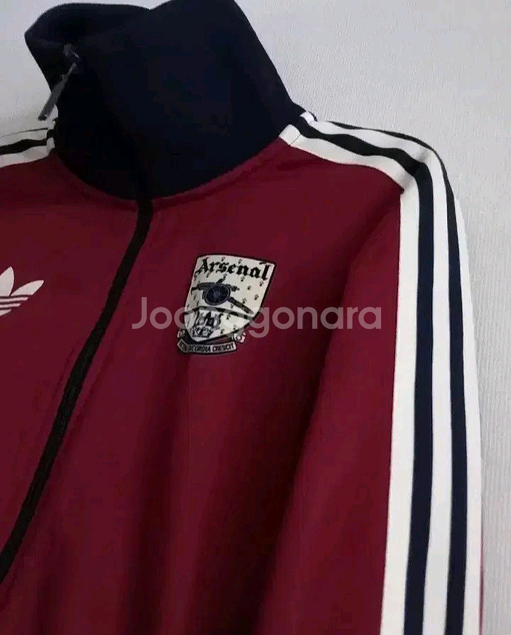 아디다스 희귀 아스날 버건디 트랙탑 저지 져지집업 95/M--1