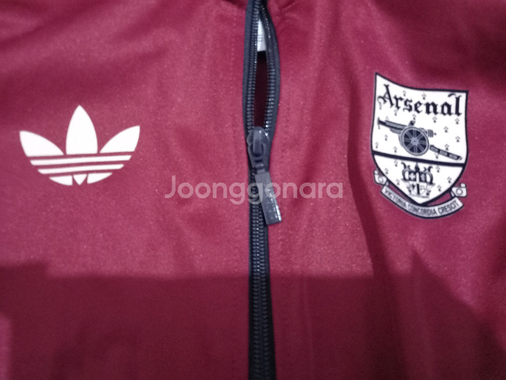 아디다스 희귀 아스날 버건디 트랙탑 저지 져지집업 95/M--2