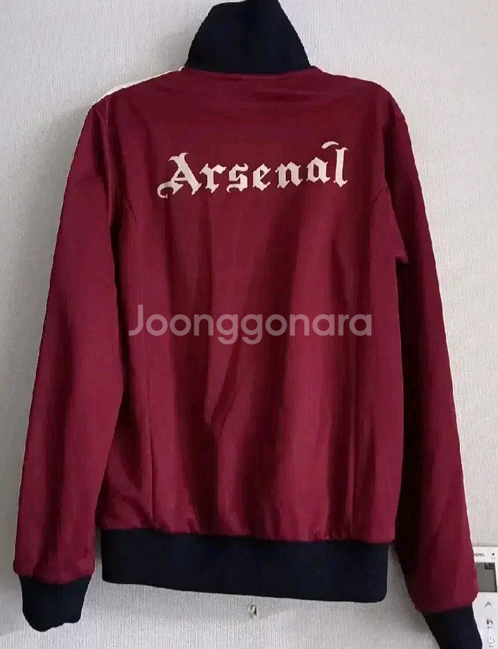 아디다스 희귀 아스날 버건디 트랙탑 저지 져지집업 95/M--3