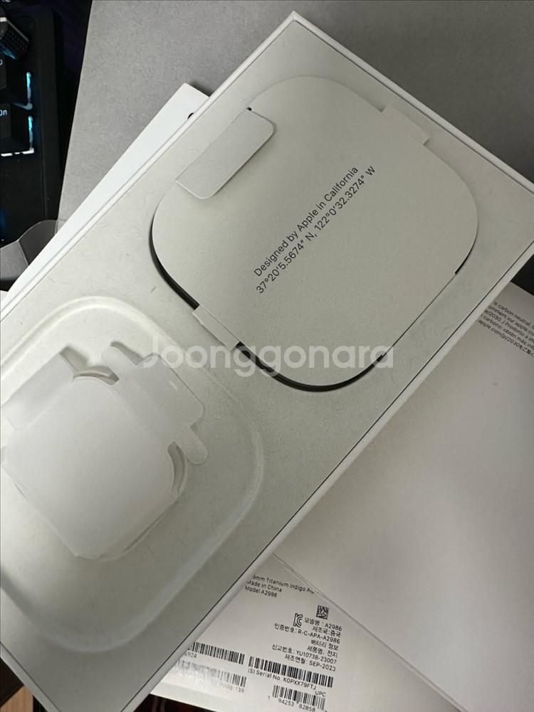 애플워치 울트라 2 풀박스 + 정품 스트랩2종,필름 4매--6