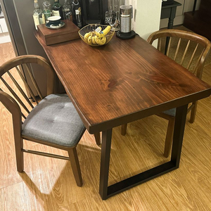 소나무 원목 식탁세트 (의자2개포함)