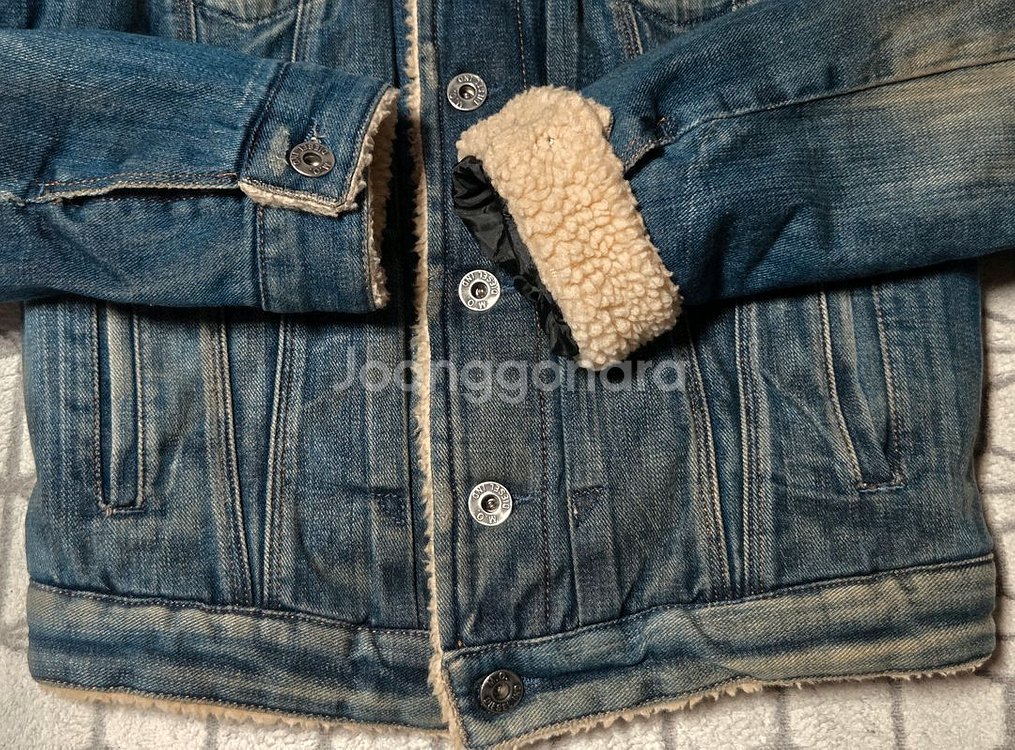 디젤 정품 셰르파 청자켓 판매합니다--5