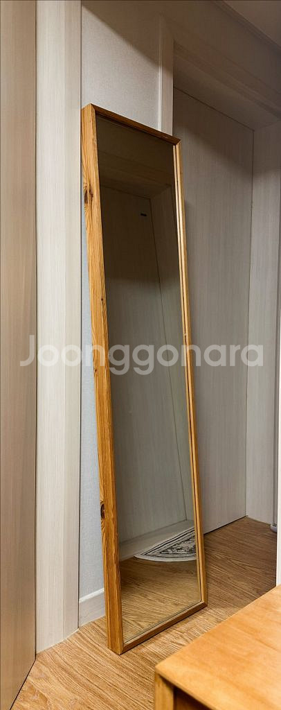 미송 원목 프레임 전신거울--0