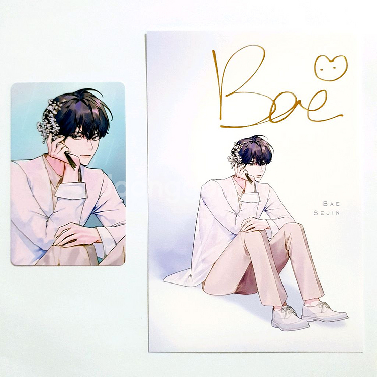 데못죽 배세진 대만판 탄생화 포카+엽서--0