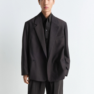 [XL] 르메르 25SS 더블 브레스티드 자켓 다크브라운