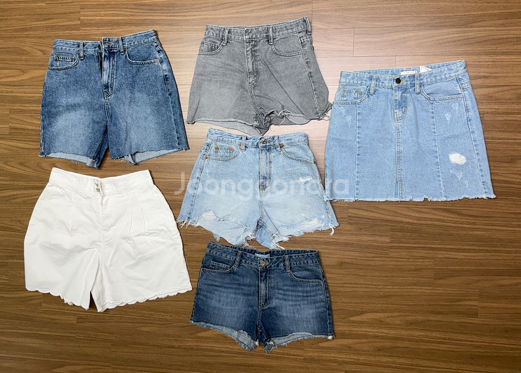 청반바지 청치마 6종 일괄(사이즈 26)--0