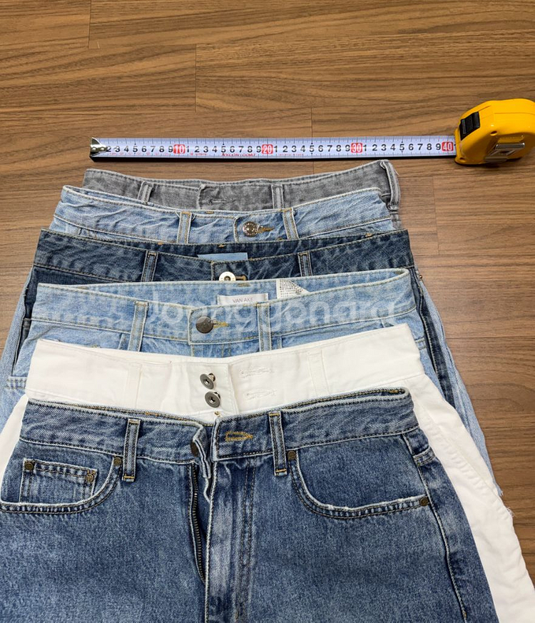 청반바지 청치마 6종 일괄(사이즈 26)--1