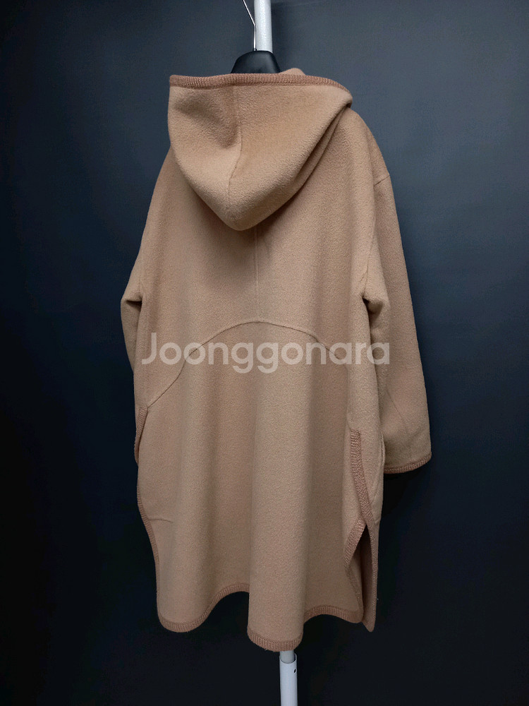 SJSJ 핸드메이드 캐시미어블랜 후드 롱 코트 44-77--4