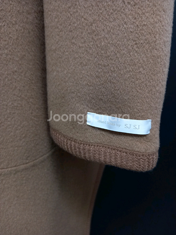 SJSJ 핸드메이드 캐시미어블랜 후드 롱 코트 44-77--7