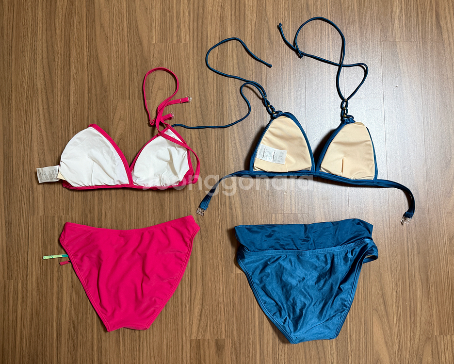 Speedo 스피도 비키니 핫핑크/블루 일괄--1