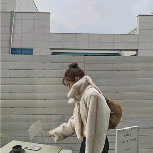 수입의류 새상품 카라넥 밍크 퍼 자켓 페이크퍼