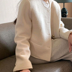 [브랜드공정]새상품 트위드jk 알파카 울자켓 겨울점퍼