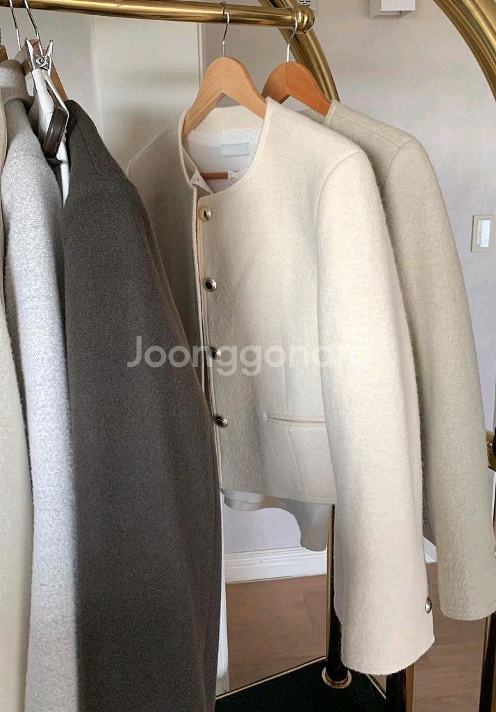 [브랜드공정]새상품 트위드jk 알파카 울자켓 겨울점퍼--1