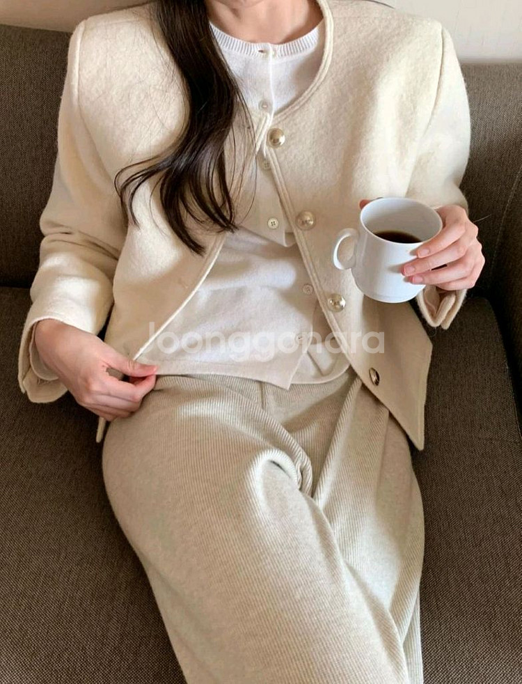 [브랜드공정]새상품 트위드jk 알파카 울자켓 겨울점퍼--2