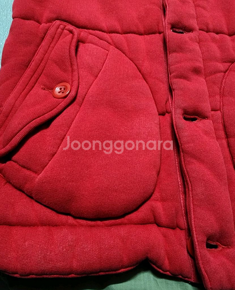 폴로 랄프로렌 레드 패딩 조끼--8