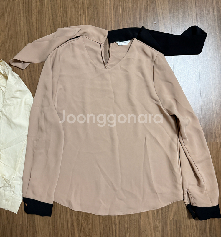 블라우스 세트 아이보리/베이지(사이즈 free)--2