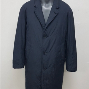 유니클로 U 르메르 롱 다운 패딩 코트 네이비 m