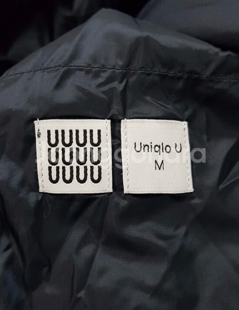 유니클로 U 르메르 롱 다운 패딩 코트 네이비 m--3