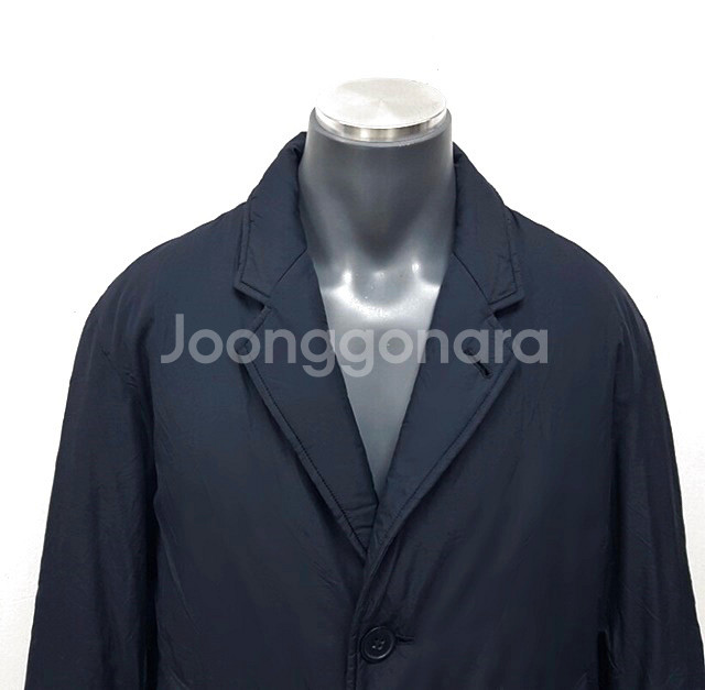 유니클로 U 르메르 롱 다운 패딩 코트 네이비 m--2