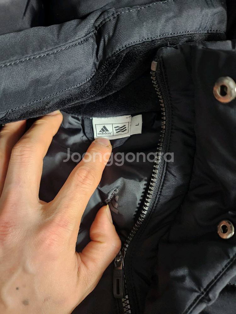 아디다스 구스다운 롱패딩 점퍼 L--2