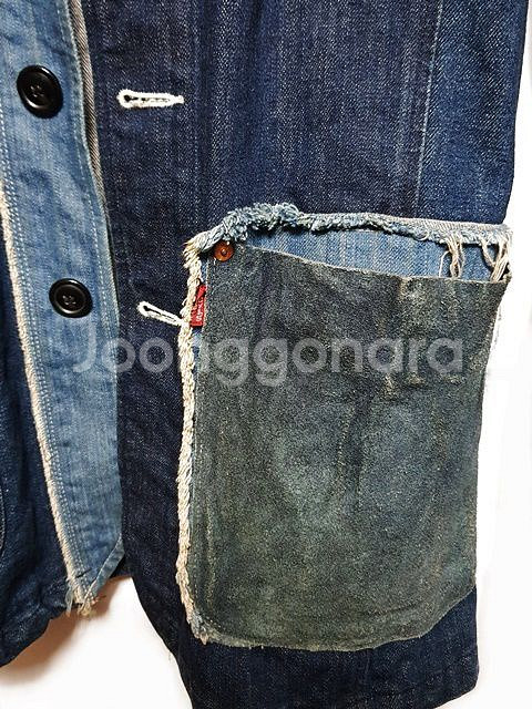 레어템 일본 리바이스 레드룹 M 100정도 데님자켓--3